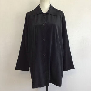 JOARA Women Elegant Black Button-Front Jacket XL
